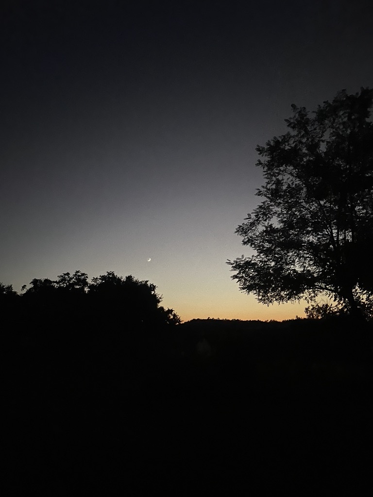 Capvespre mirant cap a la Serra del Vermell
