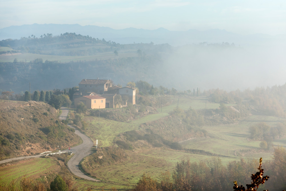Vista de la masia des del sud-oest