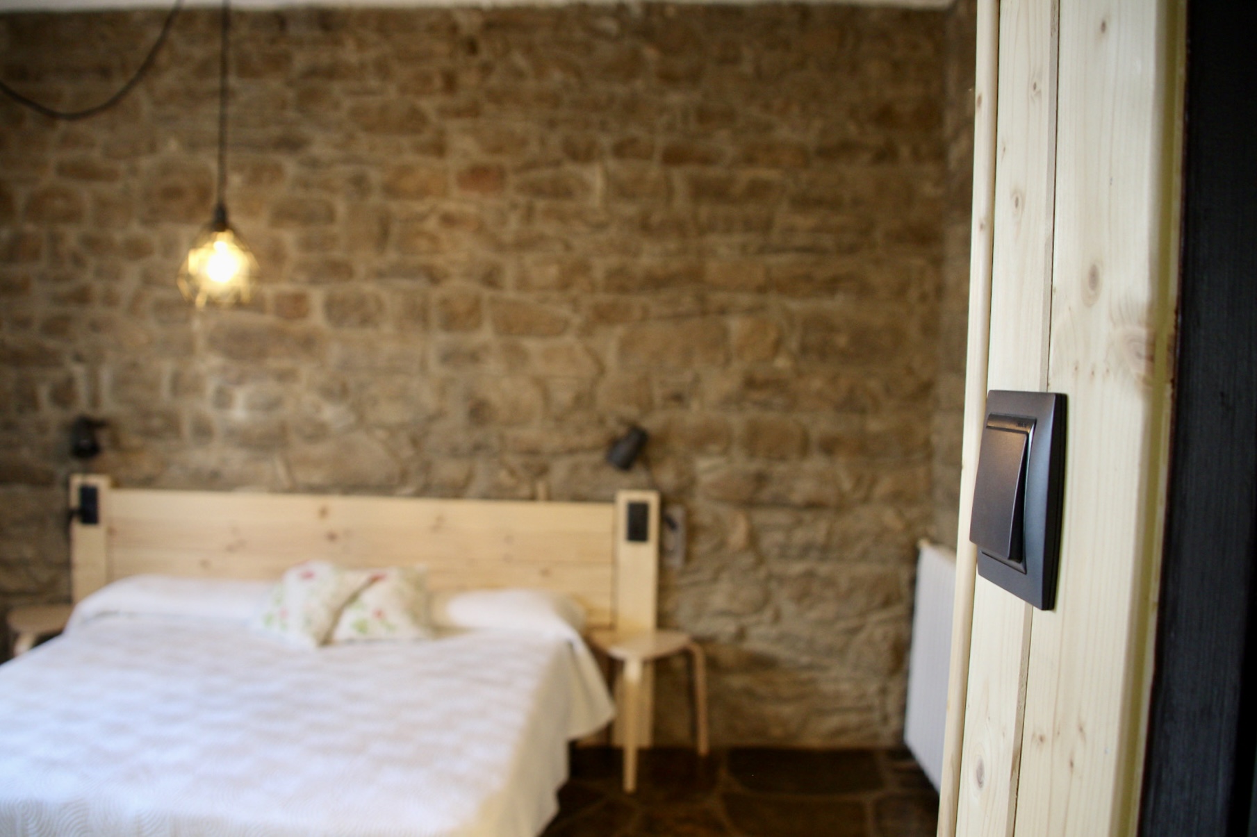 Quarto dels homes, detall del interruptor